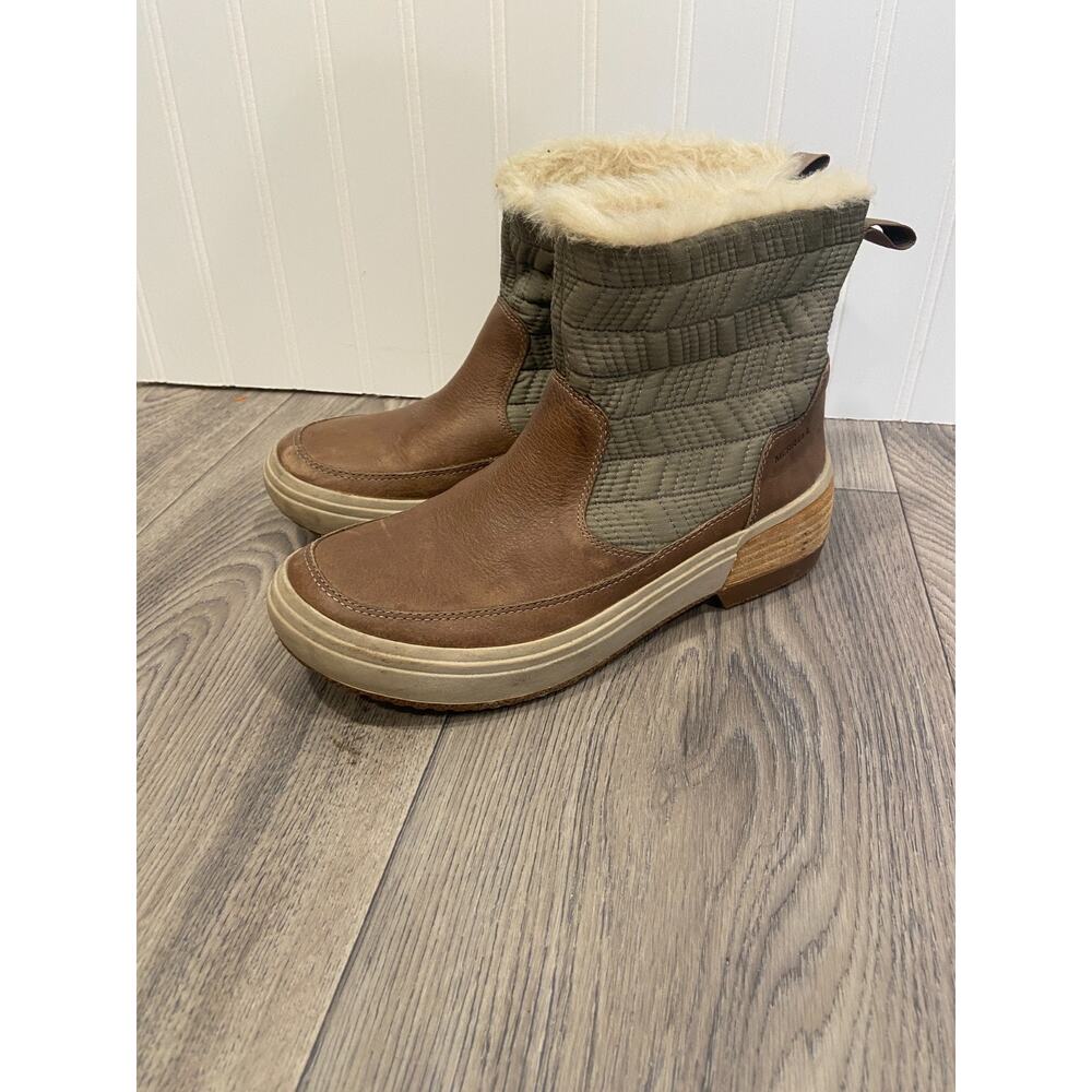 Merrell Boots, Women's 7.5, Brown Faux Fur Haven Bluff Polar, Leather, Insulated